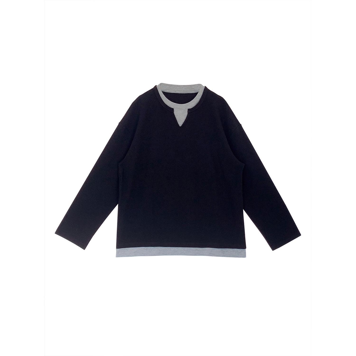 

Plus Size Women s Stylish Two-Piece Waffle Knit Pullover XL (60-70 kg) чёрный