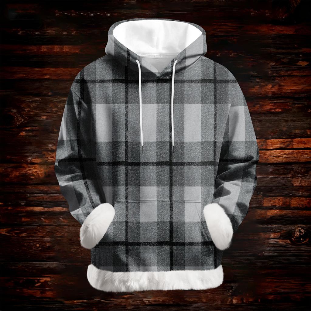 Damska codzienna bluza z kapturem z długim rękawem i nadrukiem