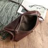Johnature Ručne vyrábaná dámska taška z retro mäkkej hovädzej kože Jednoduchá jednofarebná taška cez rameno Ladies Small Messenger Bag
