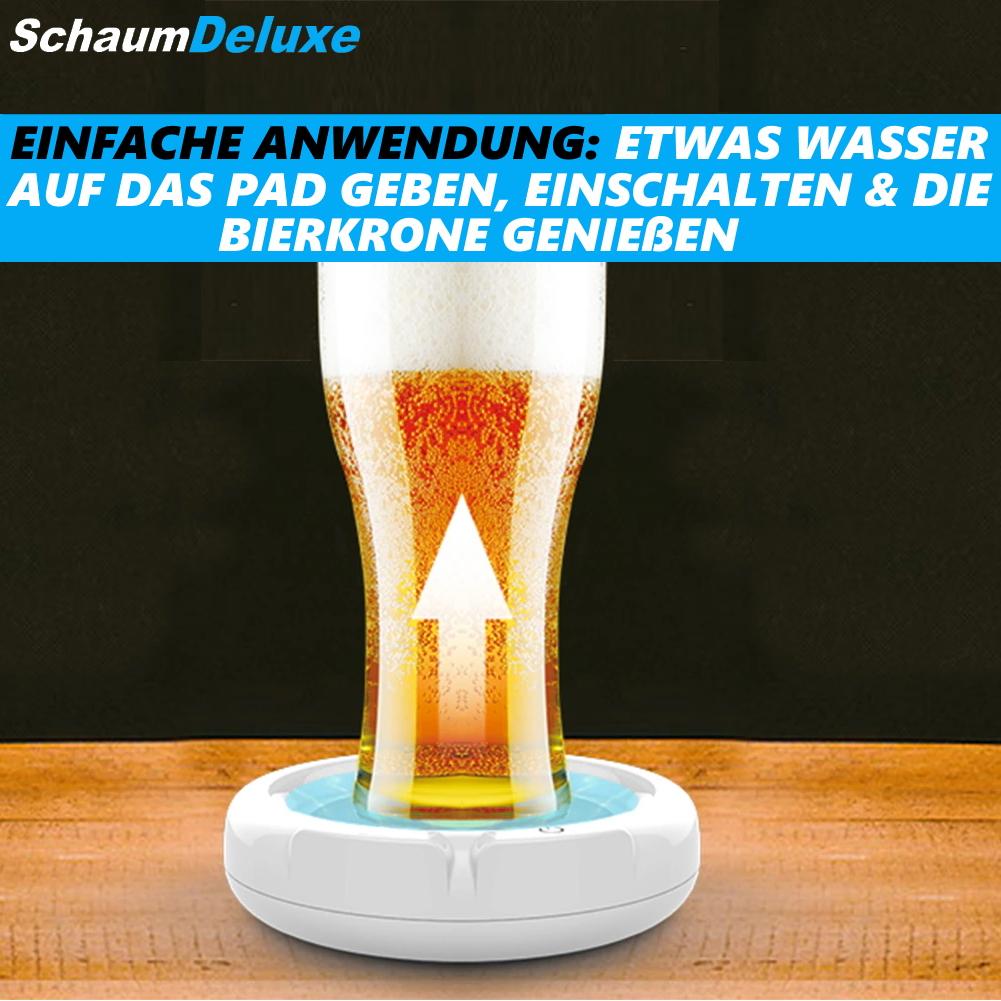 SCHAUMDELUXE Beer Frother Electric Beer Sparkling Milk Frother USB White