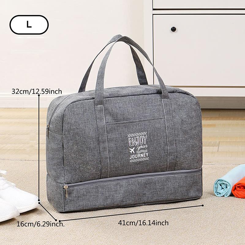 Women's Large Capacity Travel Bag Fitness Yoga Handbag Wet and Dry Wide Shoulder Strap Outdoor Tote Bag
