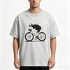 Cotton Unisex Road Cyclist Graphic TShirt Cool Biker Print Short Sleeve ONeck Casual Street Tops For Cycling Fans