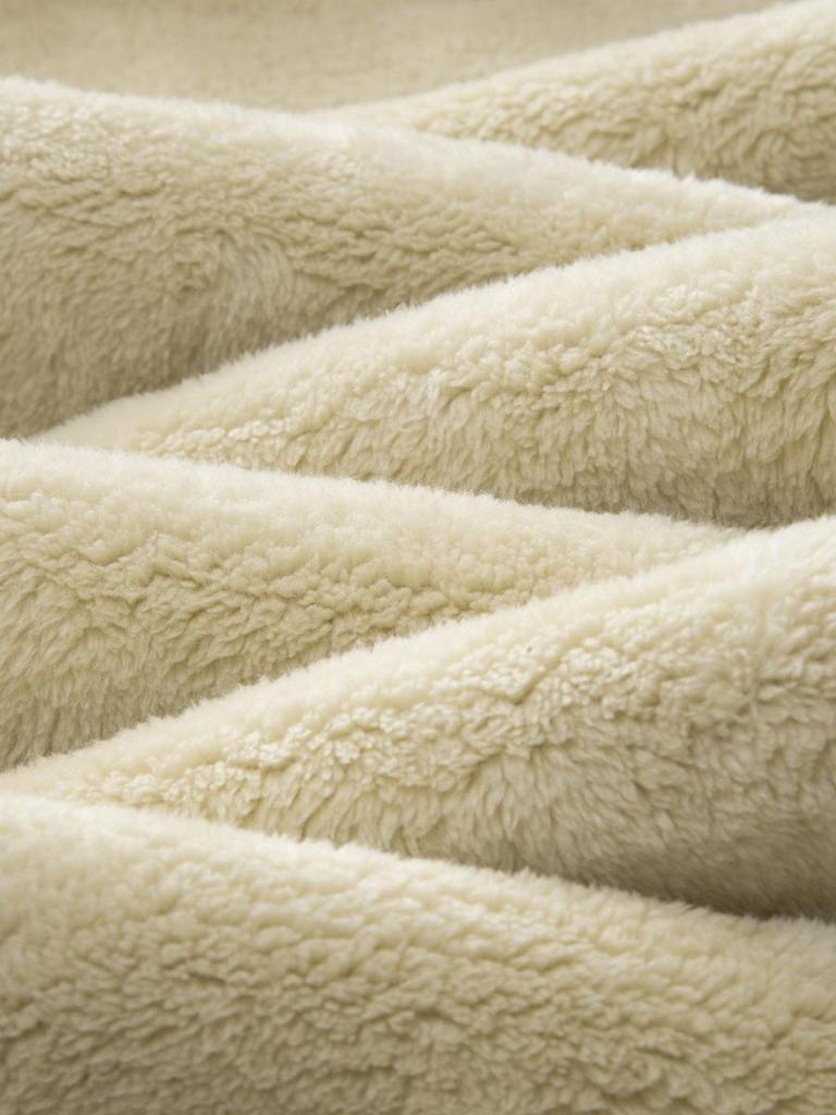 Men's Heavyweight 600G Lambswool Hoodie, Velvet Thickened Fleece, Round Neck, Warm Pullover, Autumn Winter Outerwear.