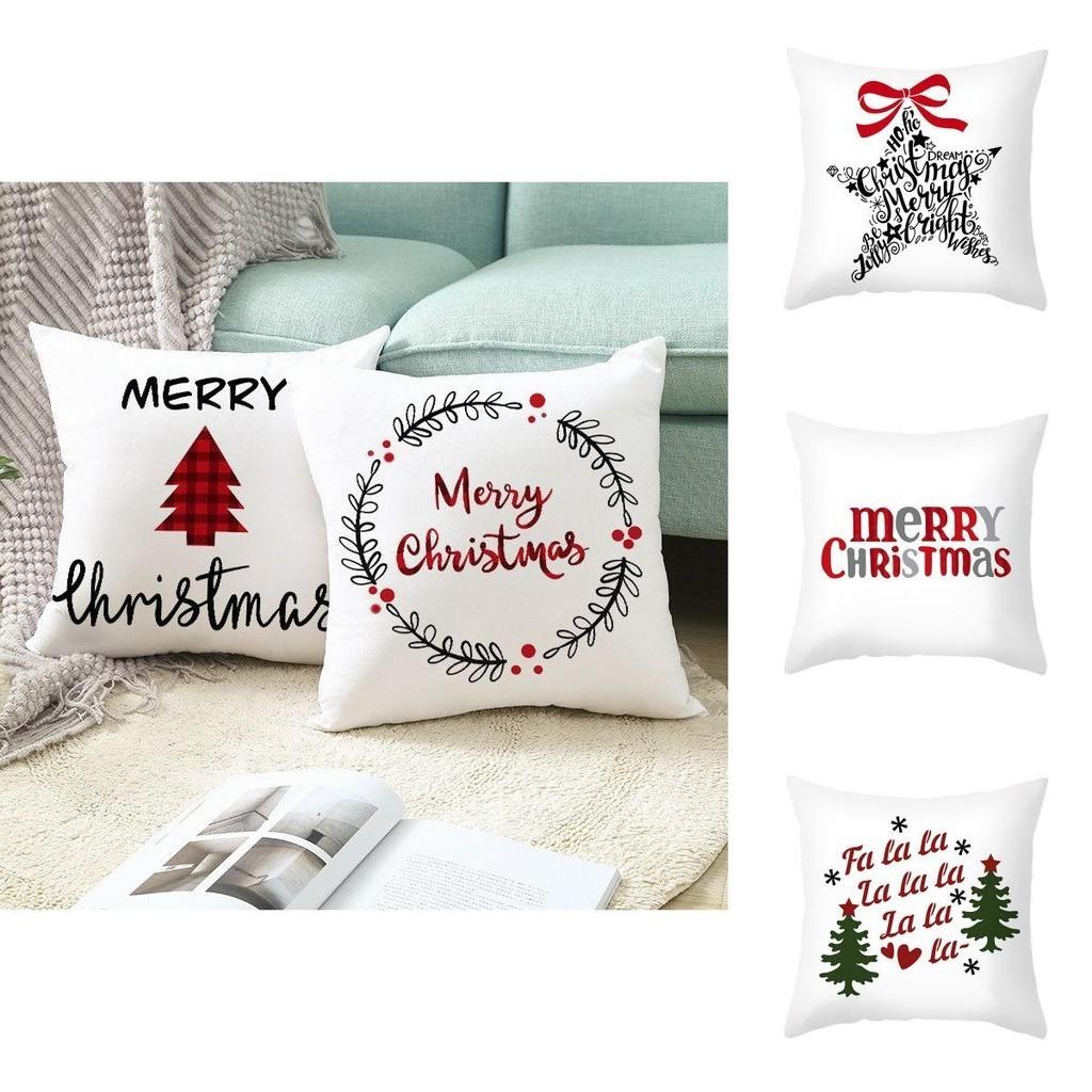 Vibrant Cartoon Christmas Cushion Cover Ideal For Home Sofa Decor With Xmas Tree