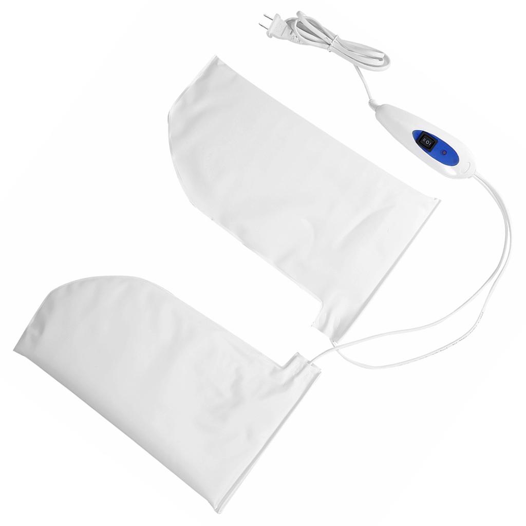 Therapeutic Heated Mitts for Paraffin Wax Therapy Manicure SPA Treatment Hand Care Mittens US Plug 1