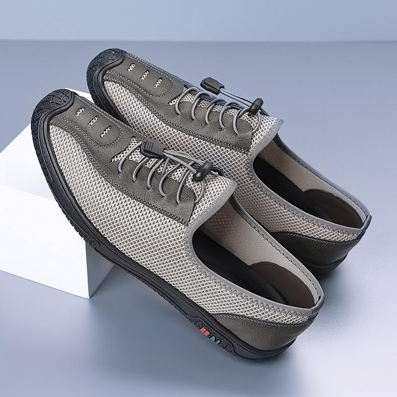 Fashion Retro Style Summer Men Sneakers Lightweight Soft Mesh Flats Non-slip Man Casual Shoe Outdoor Sports Footwear Breathable Trainers