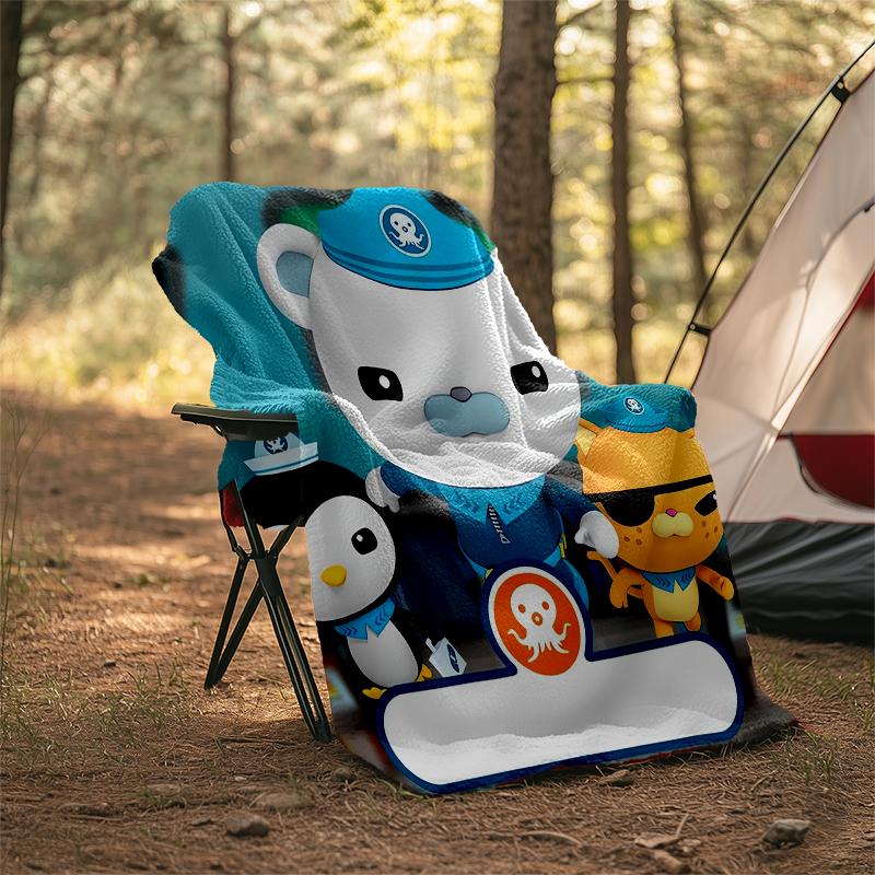 The Octonauts Theme Printed Blanket - Perfect for Couch, Bed, Travel & Outdoor Use | Machine Washable, Cozy & Durable.