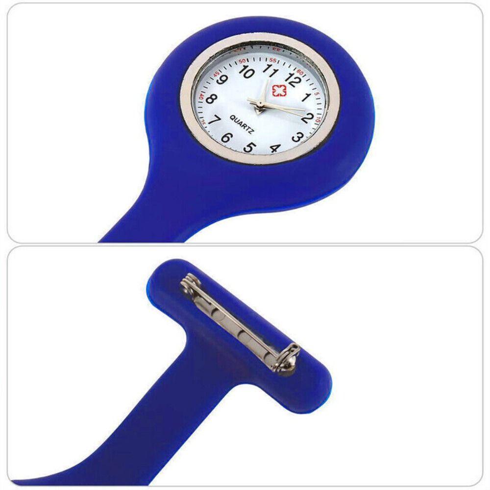 Montre De Poche à Clip Pour Infirmière - Analogique, Quartz - Cadran Lumineux, étui Silicone - Pour Hommes Et Femmes