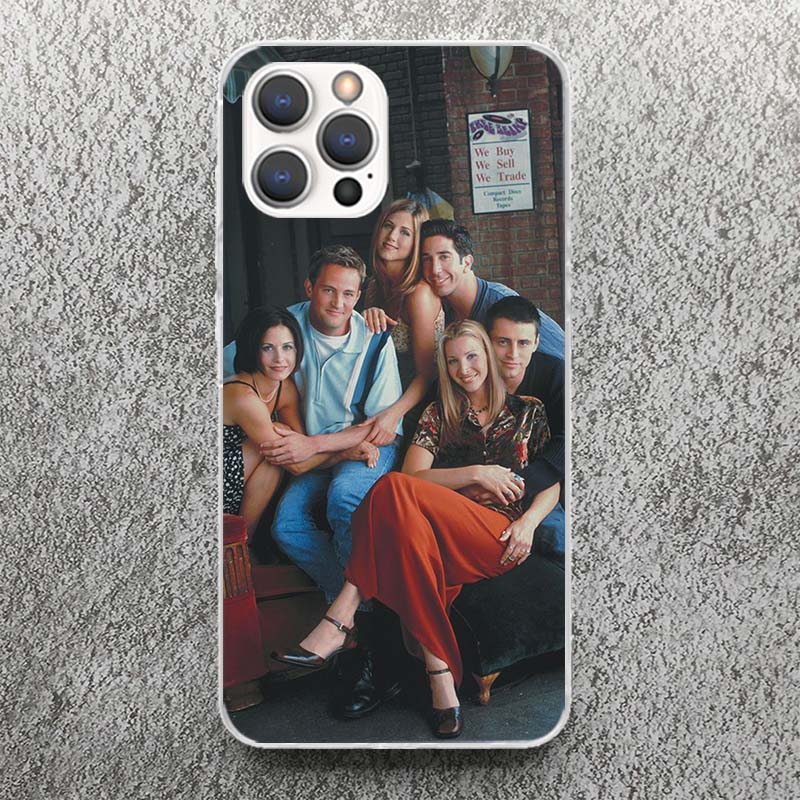 Friends Tv Show Funny Family Print Soft Case for iPhone 17 Air 16 16E 15 14 Plus 13 Mini 12 11 Pro Max Phone Shell SE 7 8 Patter