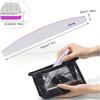 2 Pack Nail File and Buffer, Professional Manicure Shiner Block, Double-Sided Shaping Tool for Natural Nails