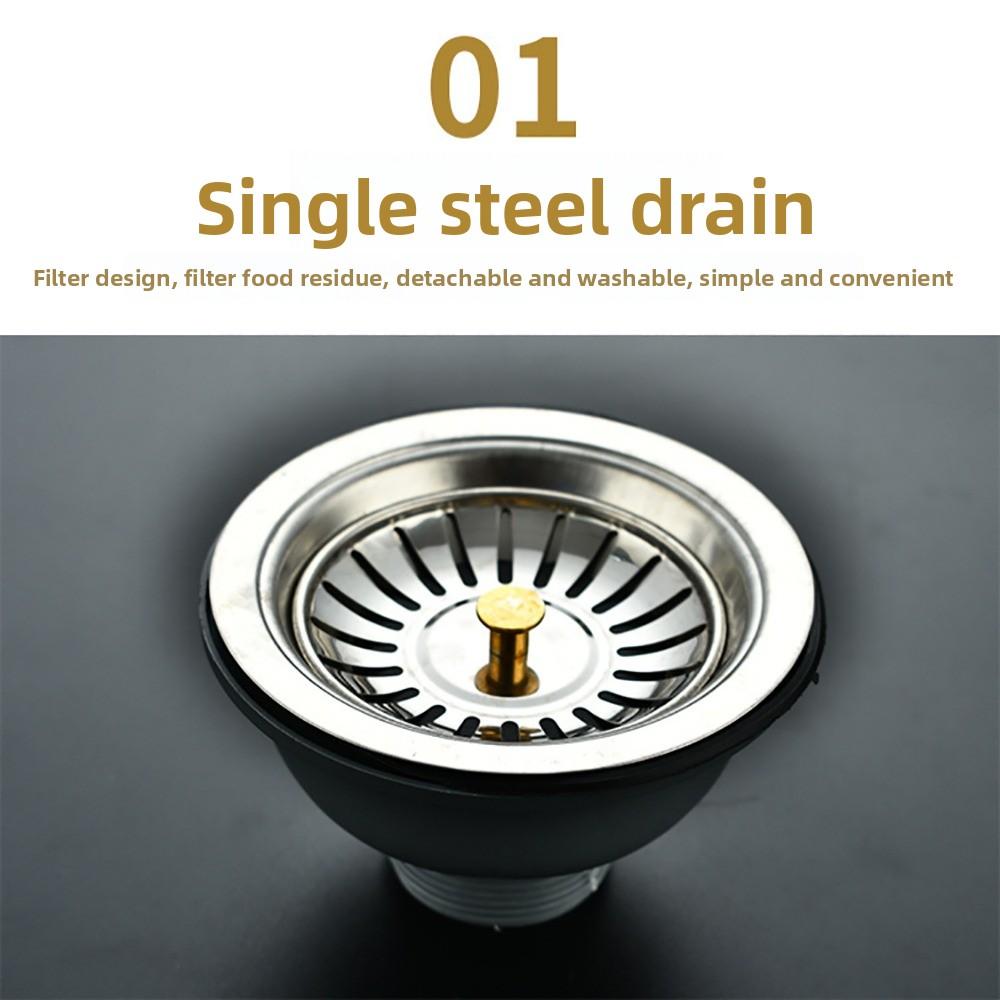 Flexibler Küchenspülenablauf Edelstahl Abwasserrohrset Langlebiges Ablaufrohr Badezimmerspüle