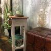 English stylish retro white table with a drawer for the living room and bedroom