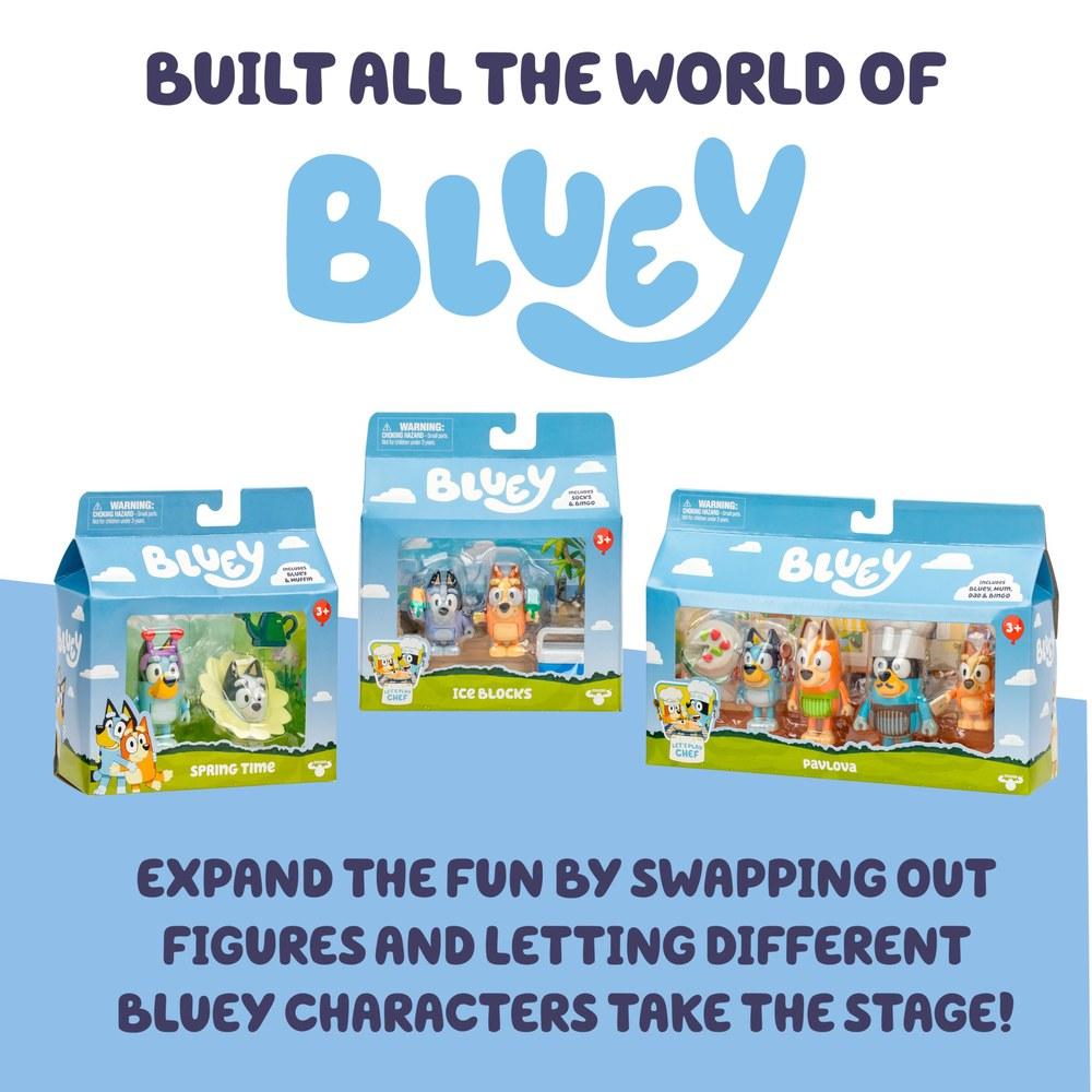 Bluey Bluey and Friends 2.53-inch Posable Figure 4-Pack