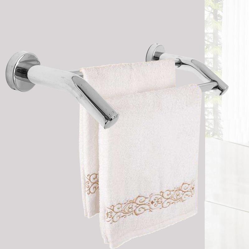 40/50/60cm Portasciugamani Doppio da Parete Binario per Hotel Scaffale da Bagno in Acciaio Inossidabile Porta Asciugamani Bagno Vendita all'Ingrosso