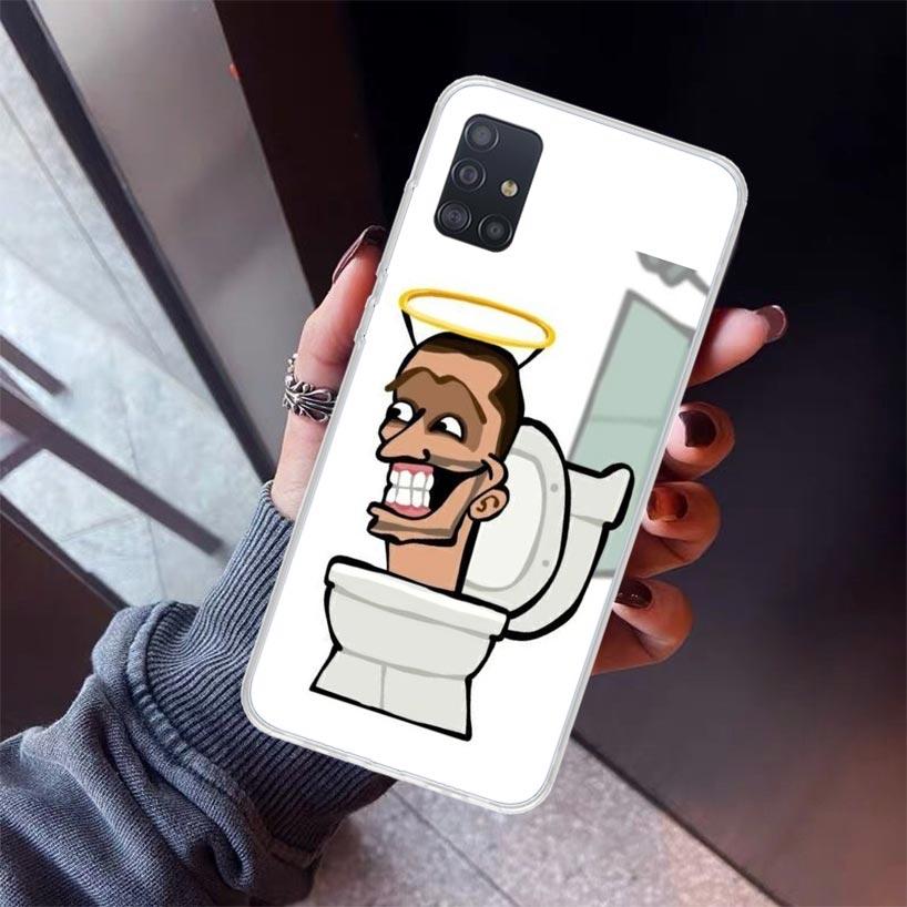 

S-Skibidi Toilet Mobile Cell Phone Case For Samsung Galaxy A12 A52S A42 A32 A22 A51 A50 Note 20 Ultra 10 S10 Plus A71 A70 A31 A3 Samsung Note 10