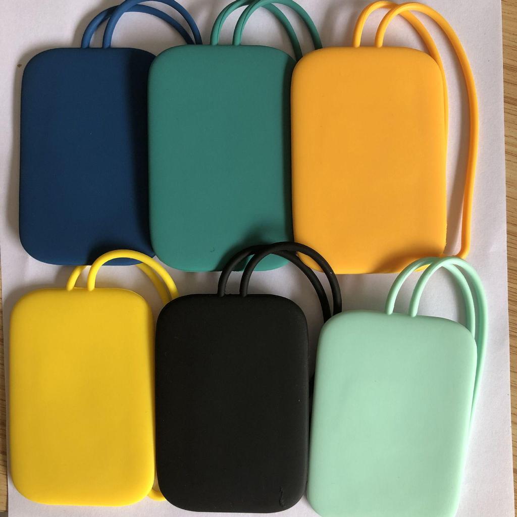 Multi-Color Silicone Luggage Tag with Anti-Loss Lanyard
