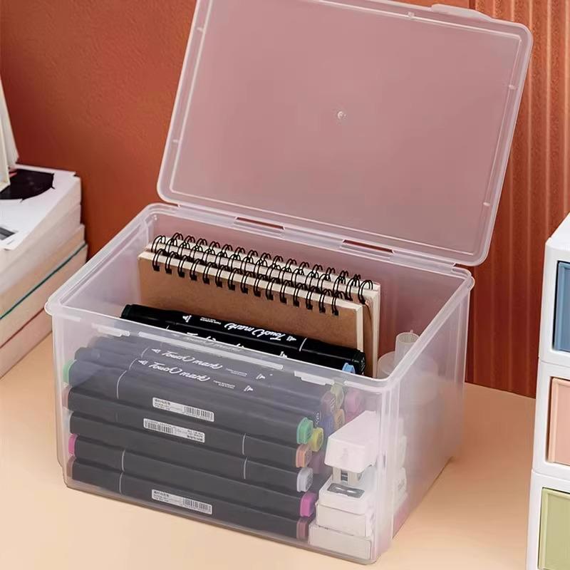 Pencil Case Organizer: Transparent Large Capacity Storage for Pens, Pencils, and Markers