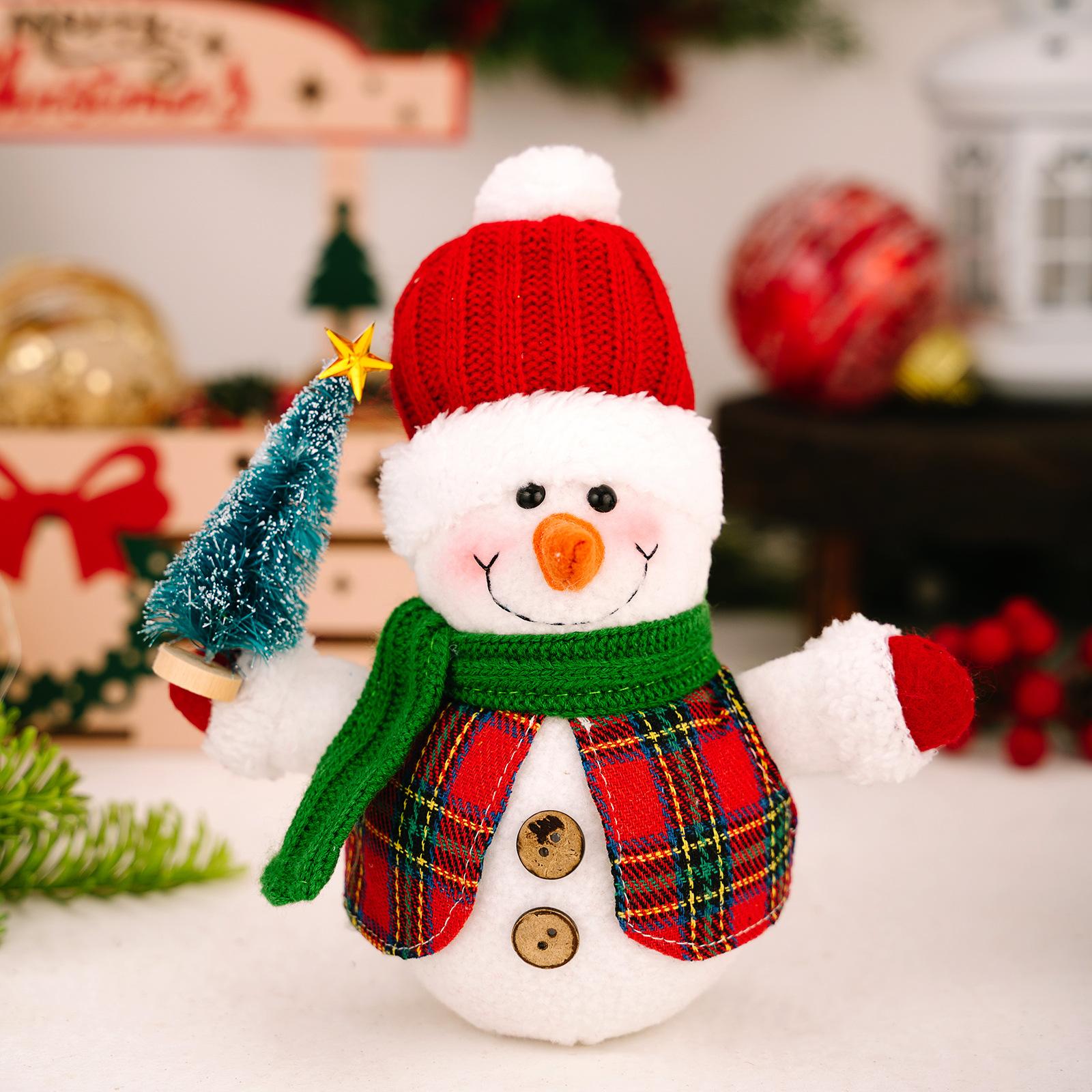 

Lighed Christmas Snowman Doll Decorations Luminous Doll Christmas Snowman Ornaments With Lights Night For Bedroom One Size
