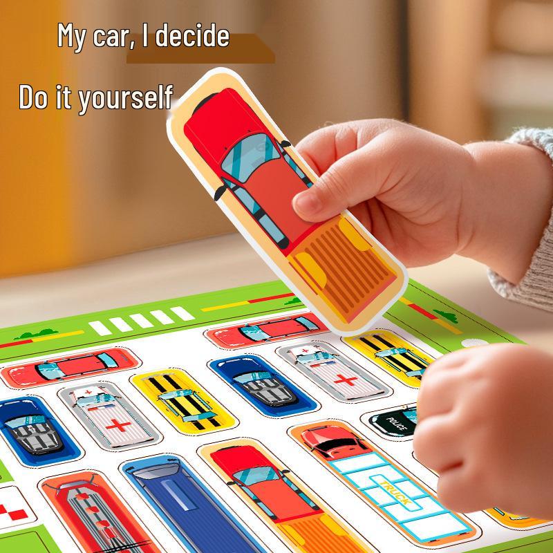 Car Warehouse Out: Huarong Dao Sliding Puzzle for Ages 3-6 - Brain Training Toy