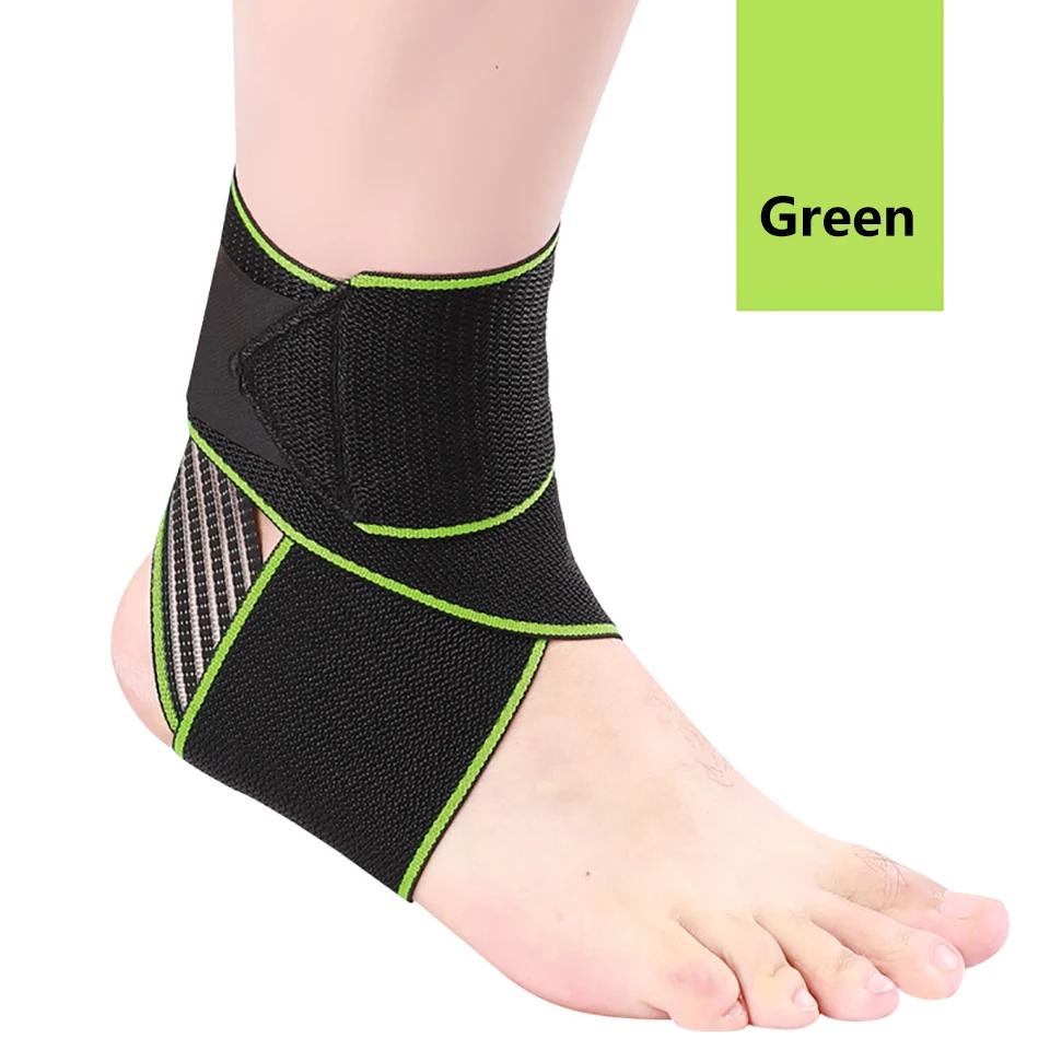 1Pcs Professional Sports Ankle Strain Wraps Bandages Elastic Weave Ankle Support Brace Protector For Fitness Running Basketball