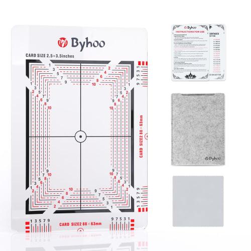 Byhoo Card Saver, Professional Sports & Trading Card Grading Tool with 1.5mm Reinforced Frame, Precision Centering System & Anti-Scratch Grading Kit F