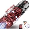Male Masturbator Penis Pump - 12-Speed Vacuum Upgrade & 7-Func (Vibrating/Rotating/Thrusting) LCD Adult Toy for Men Enlargement Sex Toys