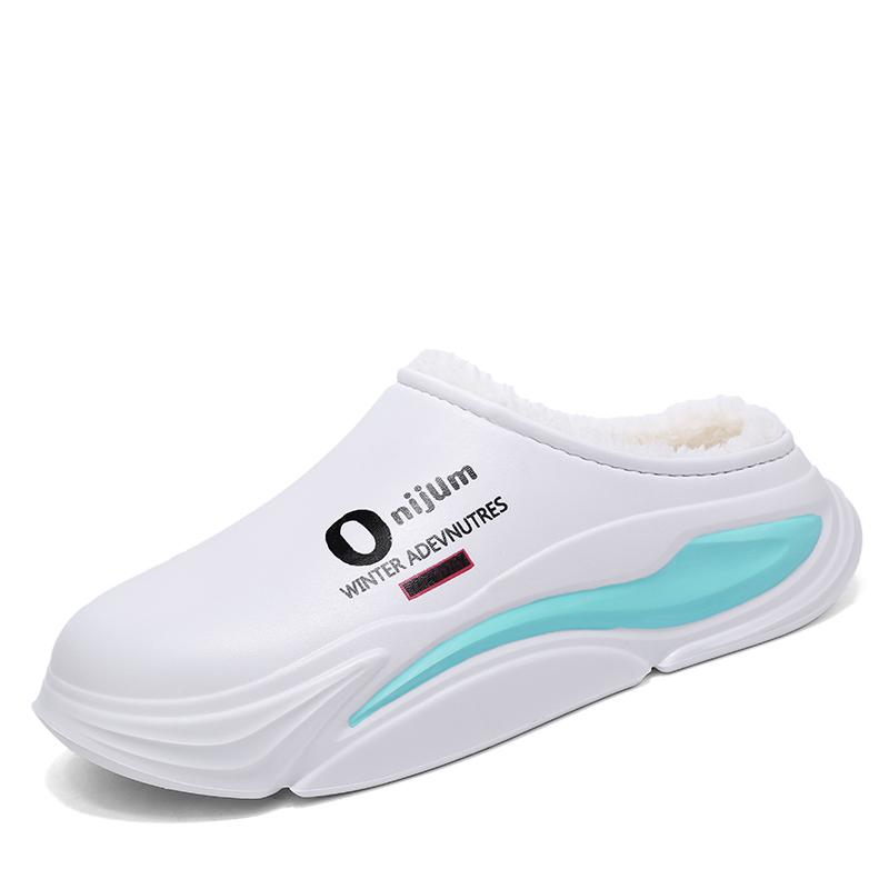 Neue Winter Herren Warme Hausschuhe Baumwollhausschuhe Outdoor Indoor Baumwollschuhe Wasserdicht Herren Bequeme Zuhause Schlafzimmer Plüschhausschuhe