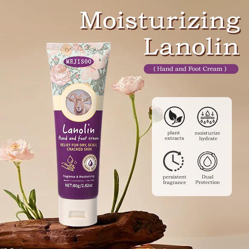 Cross-Border Lanolin Hand & Foot Cream - 80g Moisturizing Sheep Oil.