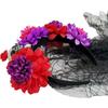 Floral Halloween Flower Headband Artificial Flower Ghost Festival Headpiece  Carnival Events