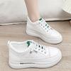 Thick-soled Inner Height-increasing White Shoes Women's 2025 Summer New Korean Version Lace-up Foreign Trade Sports and Leisure Women's Shoes