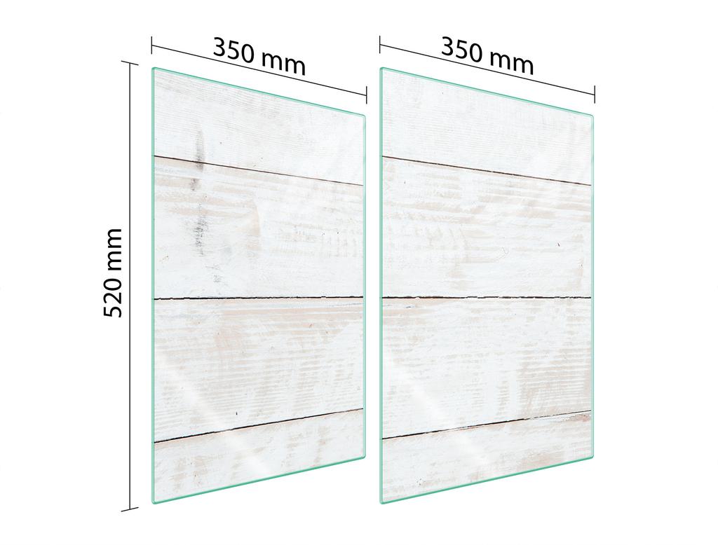 SZKLANA PŁYTA OCHRONNA DO KUCHNI 2x35x52 DREWNO