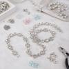 1pcs Glass Crystal Rhinestone Chain Trim 1 Yard Length Crystal Applique Trim  For Garment Decoration