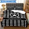 3PCS Botafogo De Futebol E Regatas Printed Soft Bedding Set,Including 1pc Duvet Cover And 2pcs Pillowcases Perfect for Bedroom, Dormitory, Fan Gift