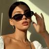 RMM Small Punk Sunglasses Women Men Oval Vintage Designer Sun Glasses Shades Female Eyewear Versatile Black Style Eye Glasses