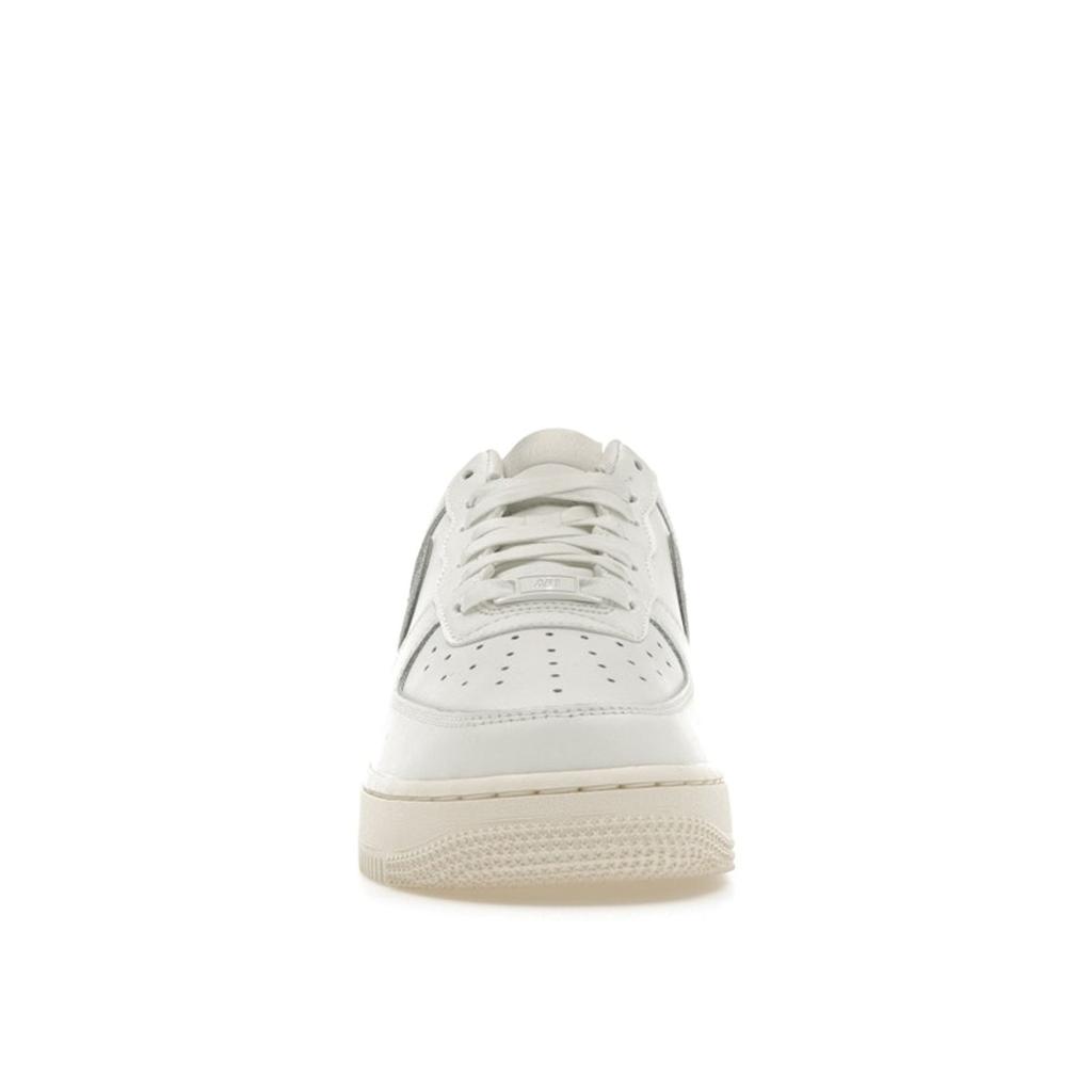 Nike Air Force 1 07 Essential Silver Swoosh Women Sneakers White Summit-White Metallic-Silver DQ7569-100
