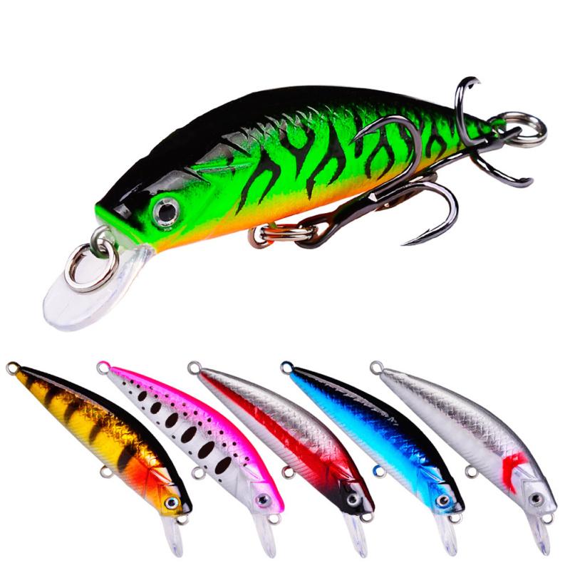 

Submerged Minnow Fishing Lure Set 6g/6cm Artificial Hard Bait Fishing Tackle