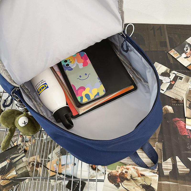 Школьный рюкзак для учащихся средних и старших классов, женский, большой емкости, однотонный мужской рюкзак Campus