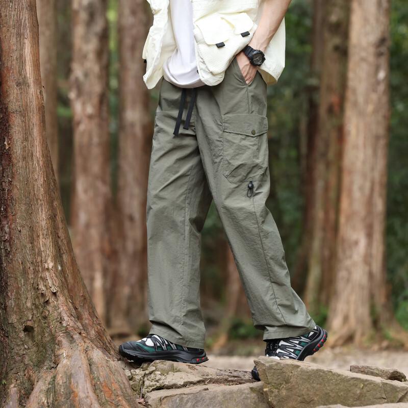 Dingfengbaoluo Men's Outdoor Casual Cargo Pants