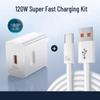 Compatible with Huawei 66W Fast Charger and Honor 120W Super Fast Charger Set for Mate40, Nova, and 3C.