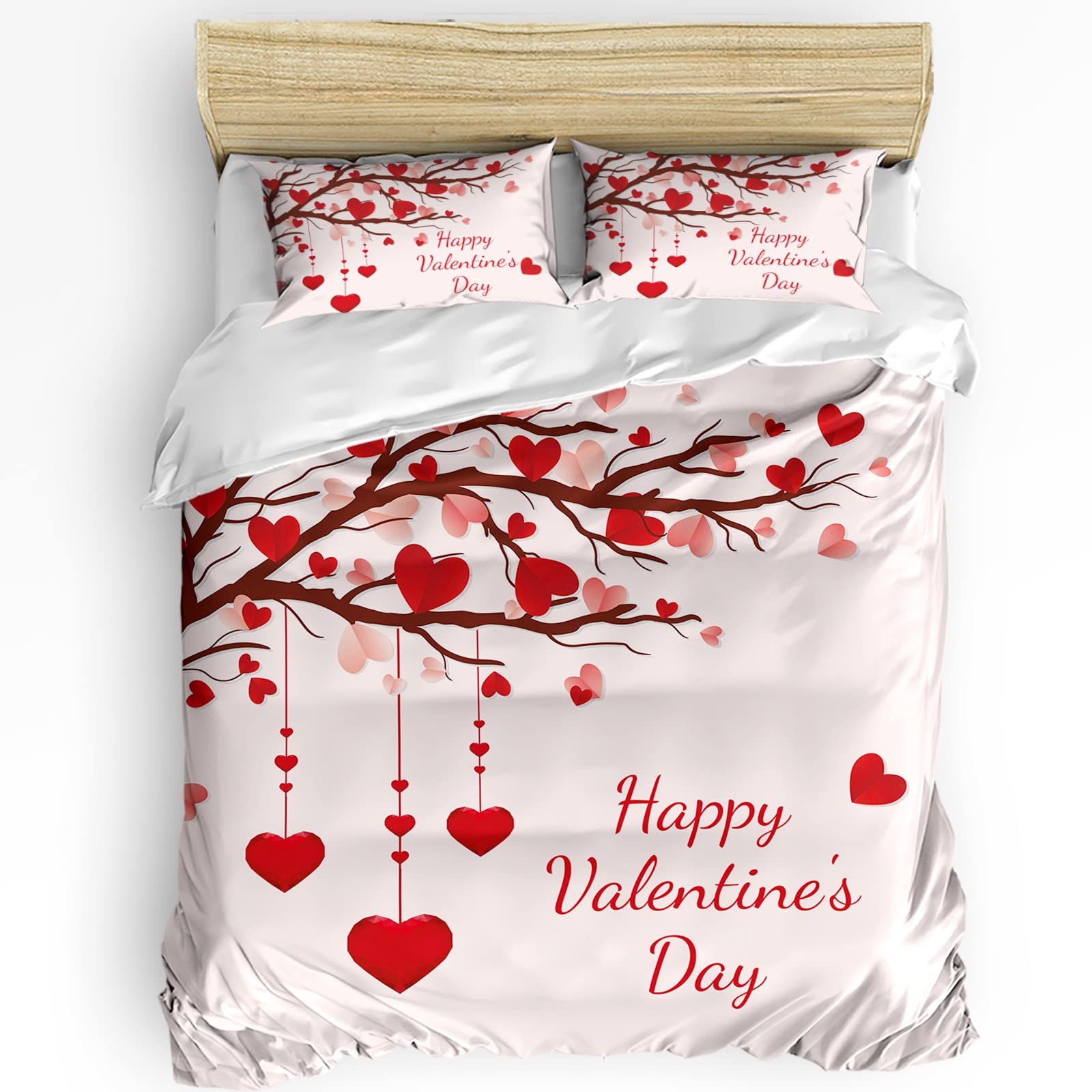 

Comforter Romantic Valentines Day Wine Bedding With 2 S Heart Shape Spilling Red Drink In Glasses Bedding 3 Pcs Comforter (quilt)-EU Single(135*200cm)3pcs