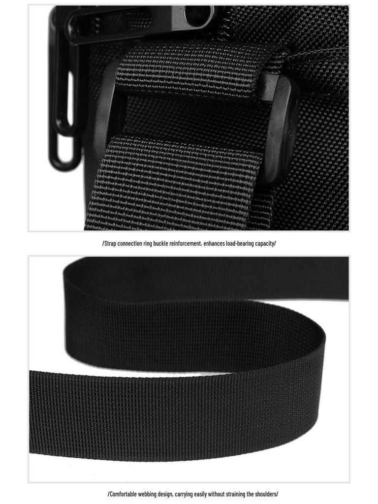 Men's Large Capacity Oxford Cloth Crossbody Bag - 2025 Spring Business & Casual Style