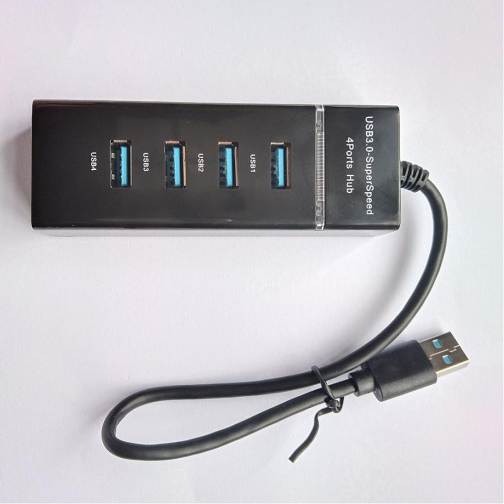 4/7 Ports USB Hub 1 USB3.0&3 USB 2.0 Ports USB Docking Station Cable 30/120cm USB Splitter Adapter for Laptop PC Computer