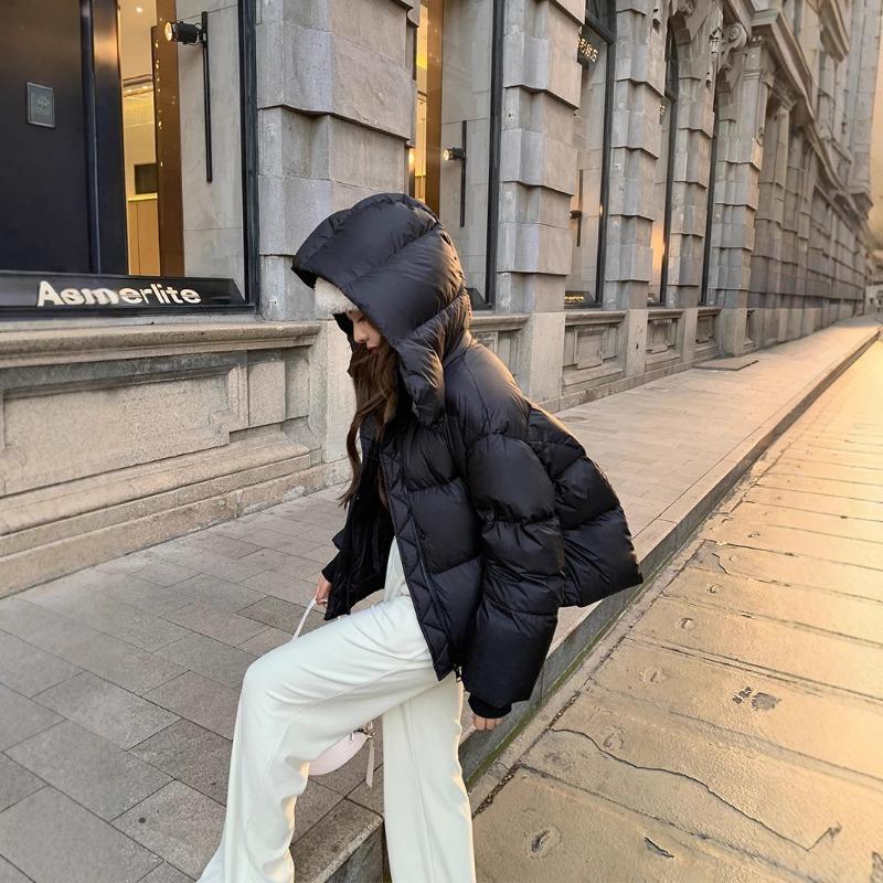 2025 new down cotton-padded clothes women's winter short thickened fashion cotton-padded clothes Korean version loose design cotton-padded jacket