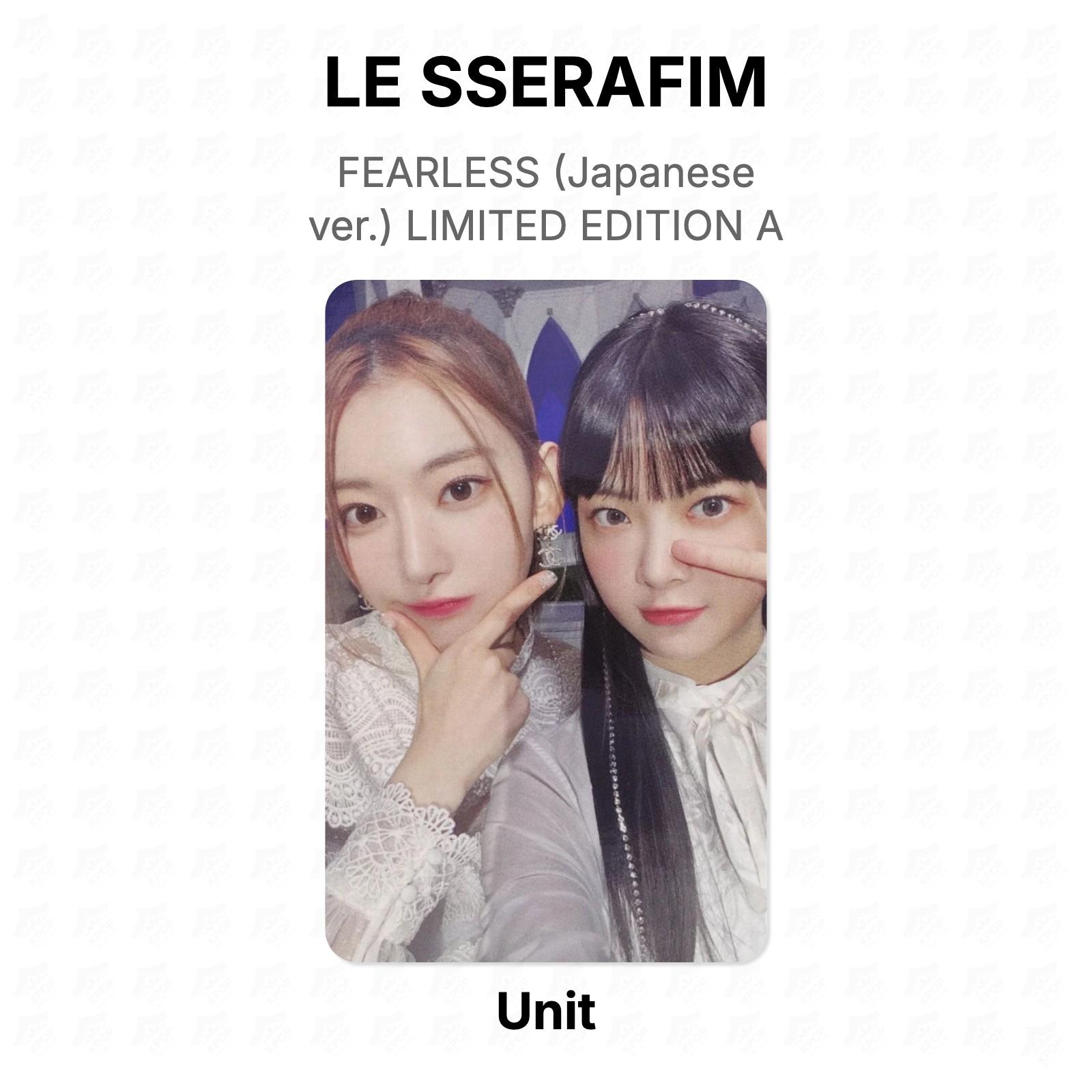LE SSERAFIM FEARLESS (Japanese ver.) LIMITED EDITION A Official Photocard Unit 03