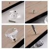 Acrylic Crystal Glass Cabinet Knob Transparent 20/25/30mm Drawer Knob Furniture Hardware Single Hole Drawer Pull Handle New