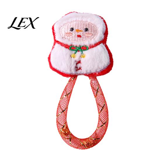 Mesh Tube Teething Toys Christmas Catnip Toy for Indoor Cats, Stuffed Cat Chew with Relief Kittens Tube, Interactive Flexible Bell Holiday Gift Teeth