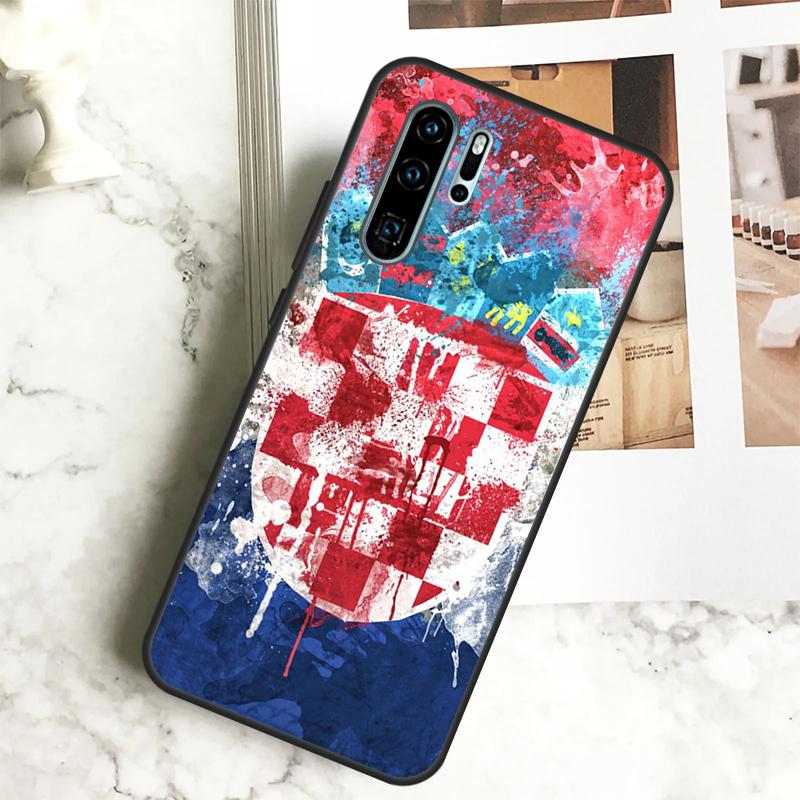 Croatia Coat Of Arms Flag For Huawei Nova 12i 12s 11i 8i Y73 Y72 Y61 Y91 Y90 Y70 Y60 9 10 SE P30 P40 Lite P60 Pro Case
