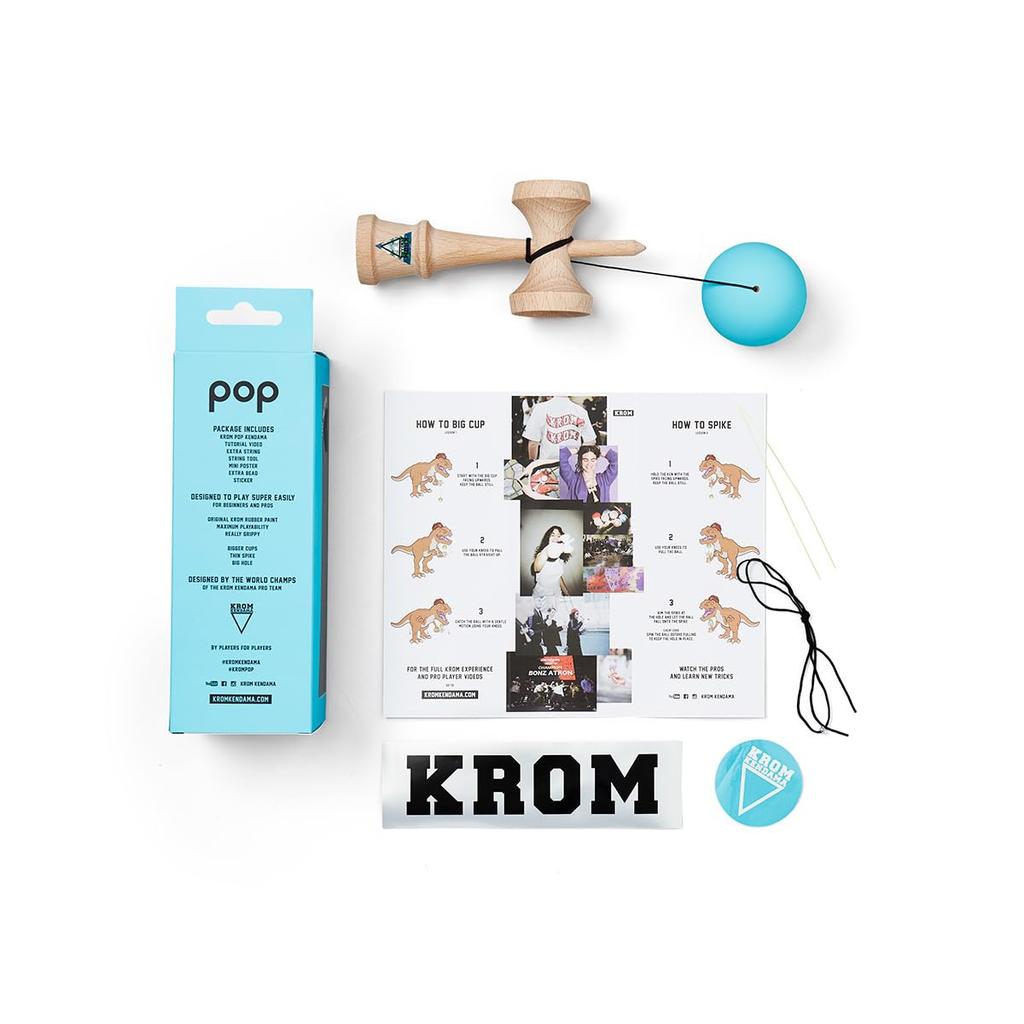 KROM Kendama KROM POP Chrome Pop 16cm Light Blue