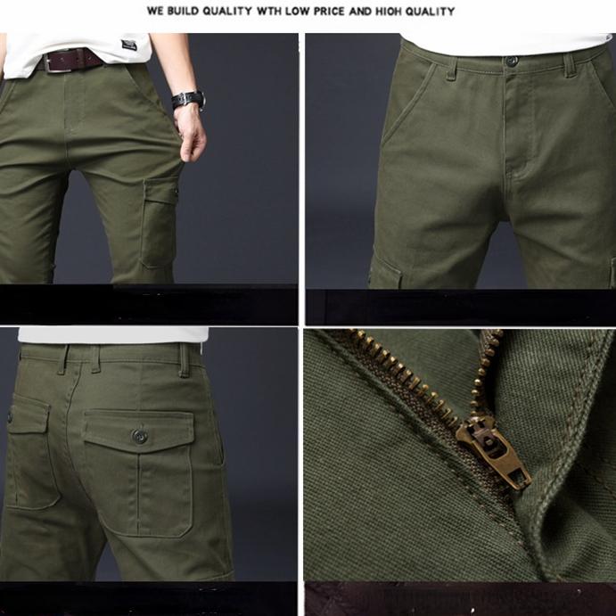 Ležérní Pánské kalhoty Více kapes Cargo Kalhoty Rychleschnoucí Sportovní kalhoty Venkovní turistika Cvičení Dlouhé prodyšné kalhoty