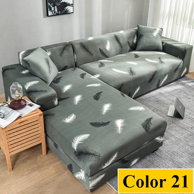 Elastický potah na pohovku do obývacího pokoje Rohový potah ve tvaru L Potah na pohovku Sedák Potah na pohovku Napínací potah na pohovku